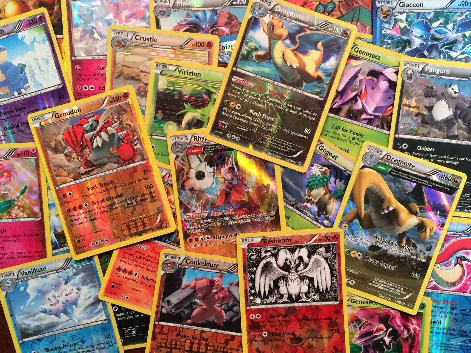 Amazon.com: Pokemon 50 Card Lot w/ 3 Reverse or Holofoil Cards